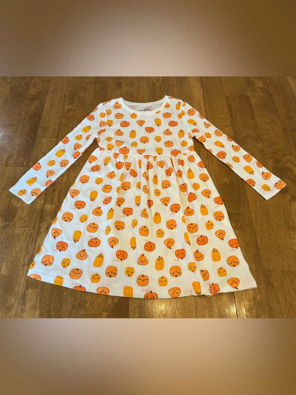 Pumpkin Halloween Dress Old Navy Girl's 5T Long Sleeves Pullover Fall Wear